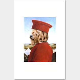 Portrait of a Yorkshire as Federico da Montefeltro - Pet Gift Posters and Art